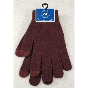 Winter Essentials Brown TEXTING Unisex Gloves One Size fits all